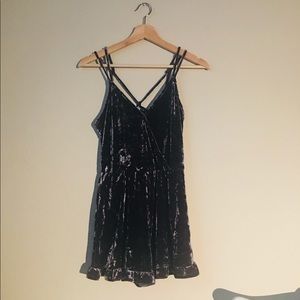 Velvet romper- PacSun Kendall and Kylie